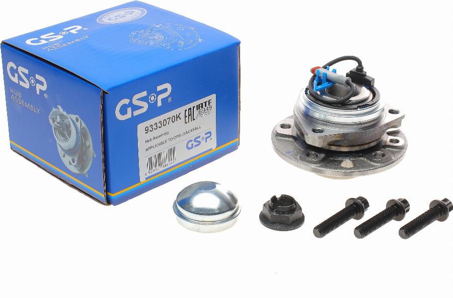 GSP 9333070K - Wheel hub, bearing Kit autospares.lv