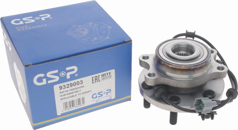 GSP 9329003 - Wheel hub, bearing Kit autospares.lv