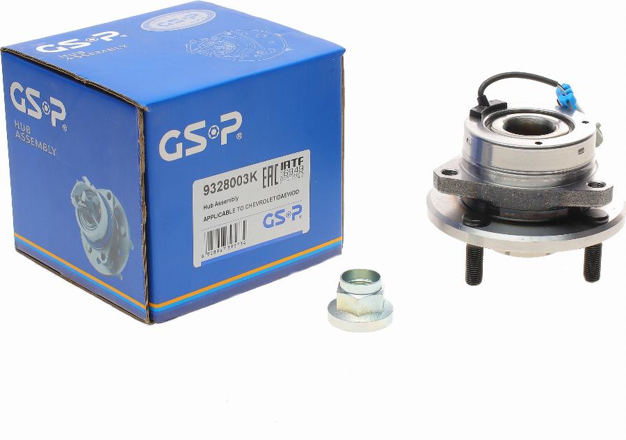 GSP 9328003K - Wheel hub, bearing Kit autospares.lv