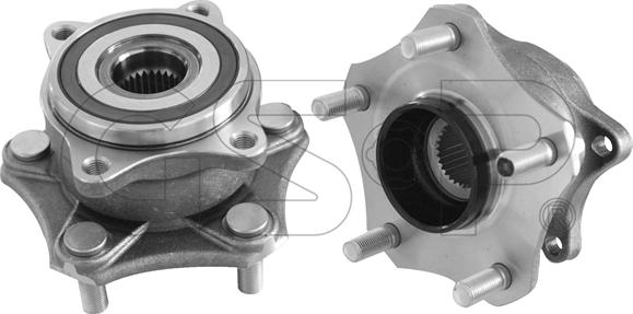 GSP 9328007 - Wheel hub, bearing Kit autospares.lv