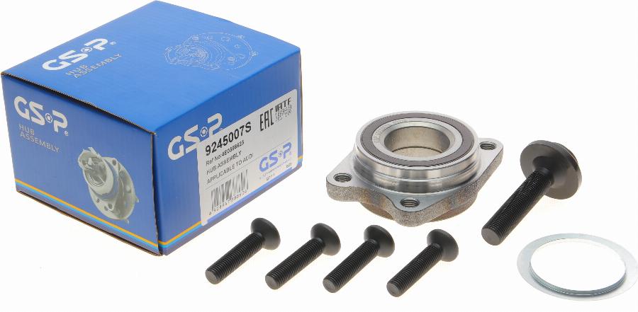 GSP 9245007S - Wheel hub, bearing Kit autospares.lv