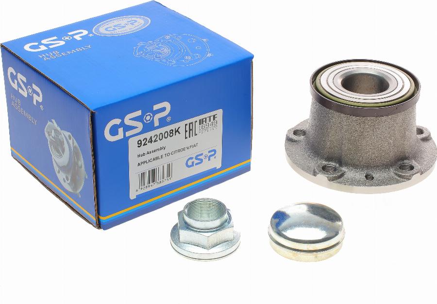 GSP 9242008K - Wheel hub, bearing Kit autospares.lv