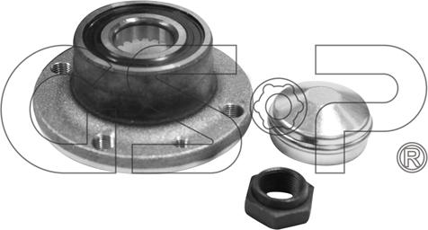 GSP 9230044K - Wheel hub, bearing Kit autospares.lv