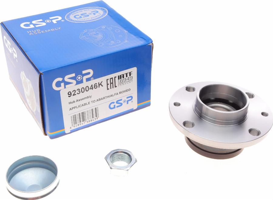 GSP 9230046K - Wheel hub, bearing Kit autospares.lv