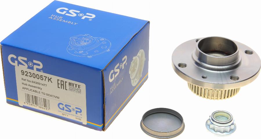 GSP 9230057K - Wheel hub, bearing Kit autospares.lv