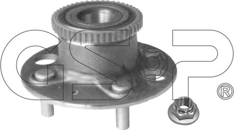 GSP 9230065K - Wheel hub, bearing Kit autospares.lv