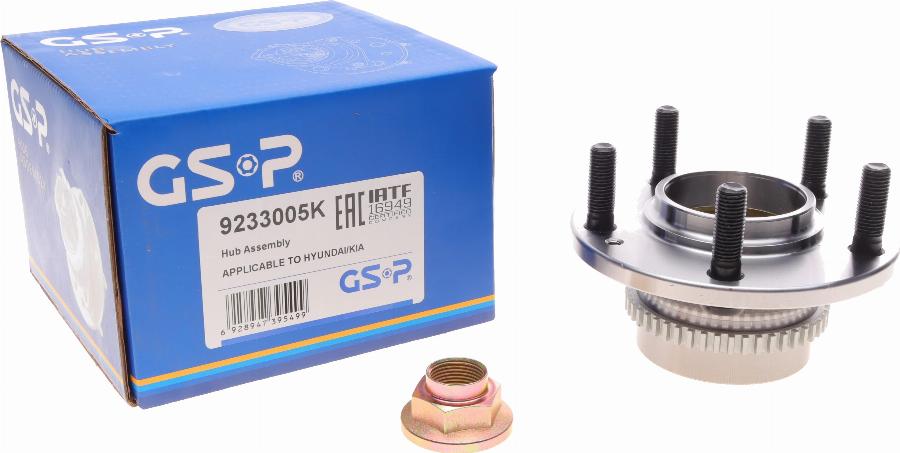 GSP 9233005K - Wheel hub, bearing Kit autospares.lv