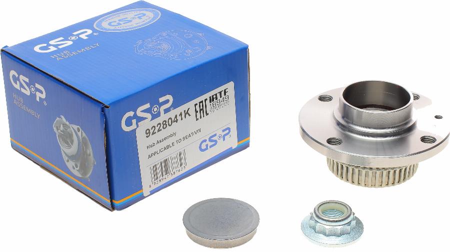 GSP 9228041K - Wheel hub, bearing Kit autospares.lv