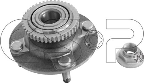 GSP 9228068K - Wheel hub, bearing Kit autospares.lv