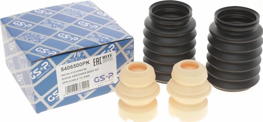 GSP 5406500PK - Dust Cover Kit, shock absorber autospares.lv