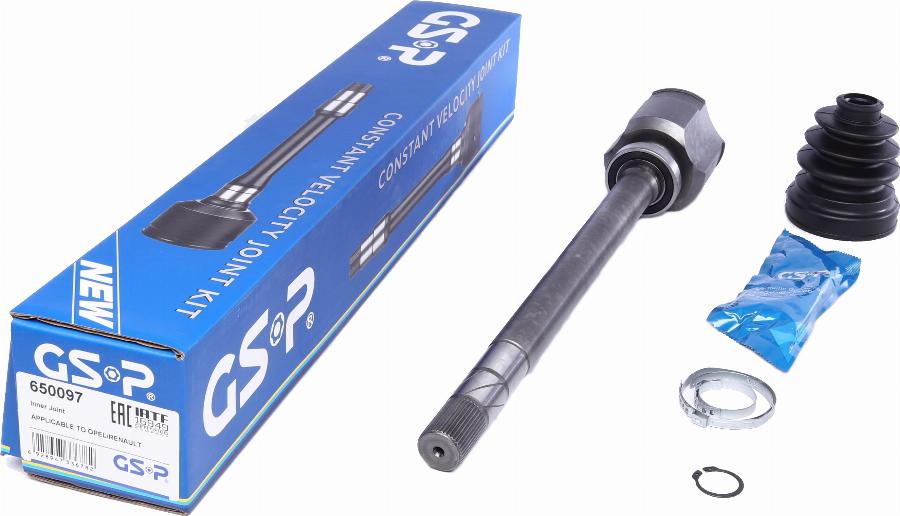 GSP 650097 - Joint Kit, drive shaft autospares.lv