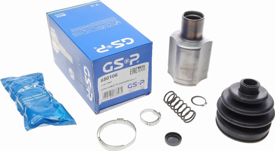 GSP 650106 - Joint Kit, drive shaft autospares.lv