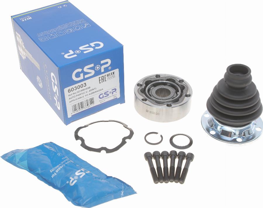 GSP 603003 - Joint Kit, drive shaft autospares.lv