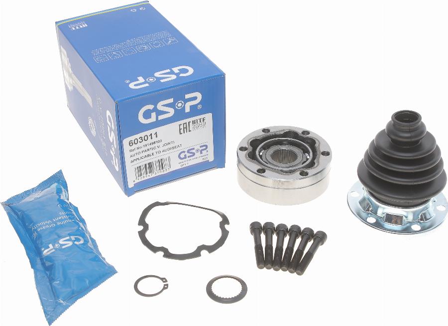 GSP 603011 - Joint Kit, drive shaft autospares.lv