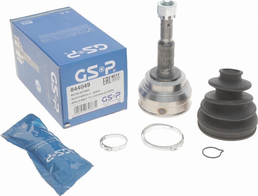 GSP 844049 - Joint Kit, drive shaft autospares.lv