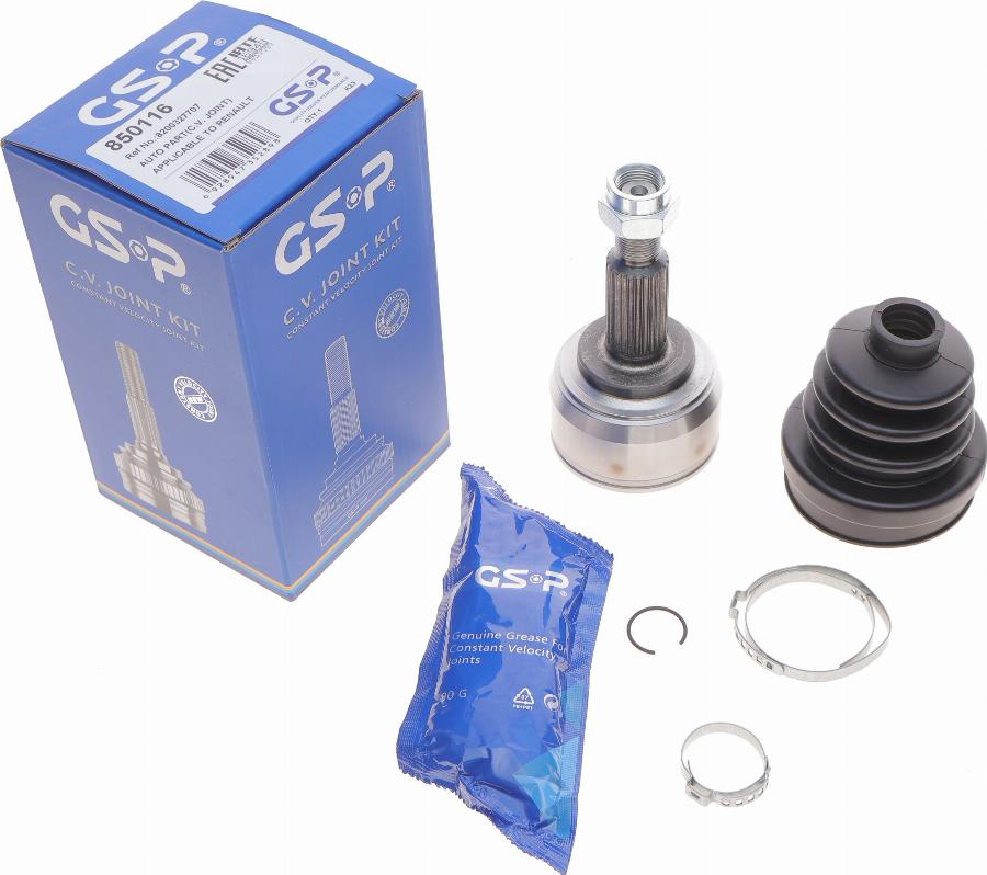 GSP 850116 - Joint Kit, drive shaft autospares.lv