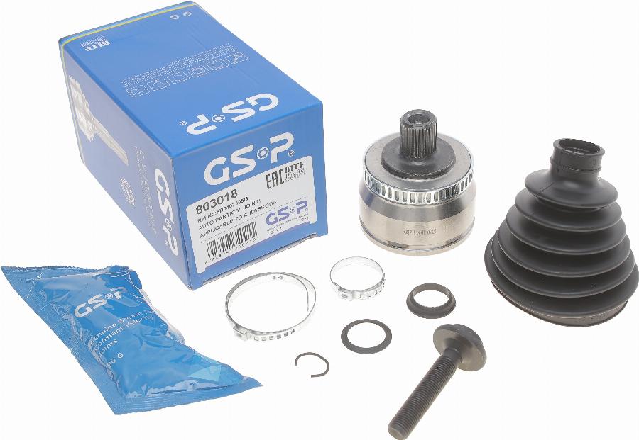 GSP 803018 - Joint Kit, drive shaft autospares.lv