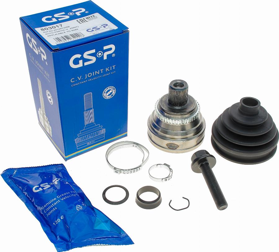 GSP 803017 - Joint Kit, drive shaft autospares.lv