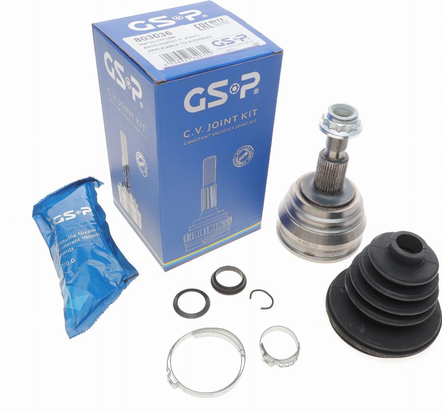 GSP 803036 - Joint Kit, drive shaft autospares.lv