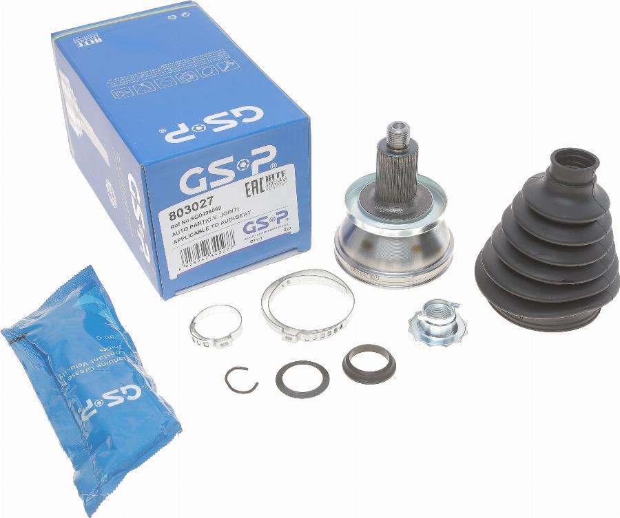 GSP 803027 - Joint Kit, drive shaft autospares.lv