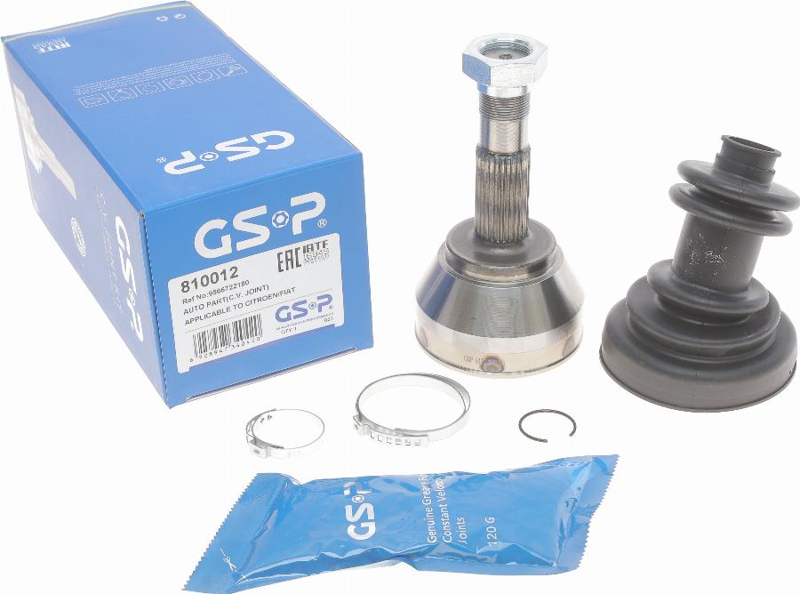 GSP 810012 - Joint Kit, drive shaft autospares.lv