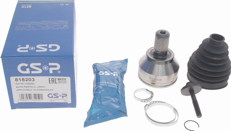 GSP 818203 - Joint Kit, drive shaft autospares.lv