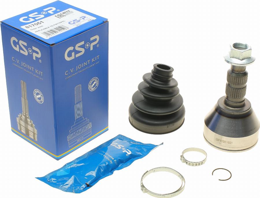 GSP 817051 - Joint Kit, drive shaft autospares.lv