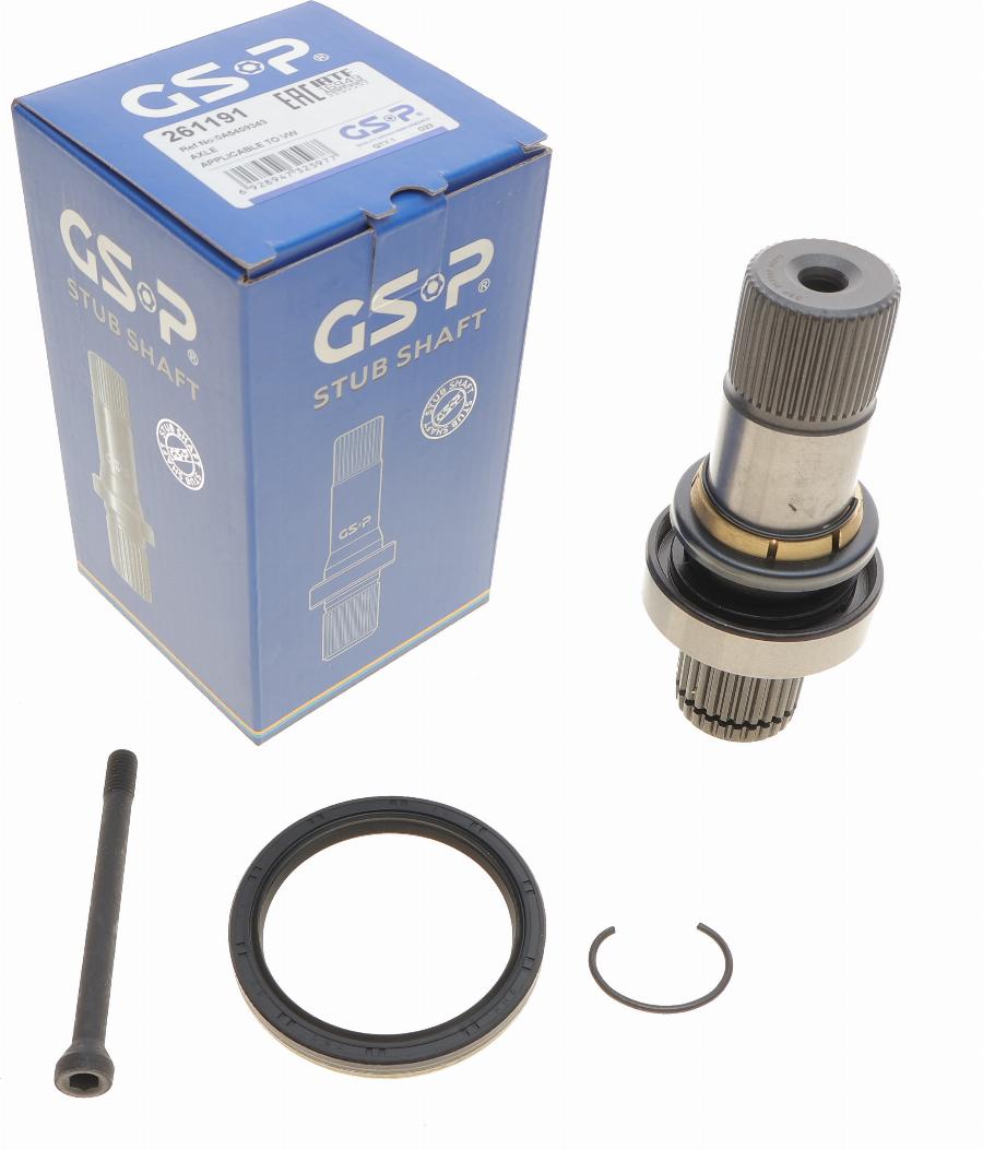 GSP 261191 - Stub Axle, differential autospares.lv