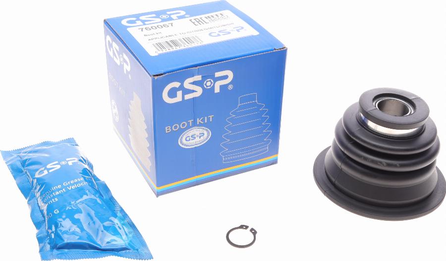 GSP 760067 - Bellow, drive shaft autospares.lv