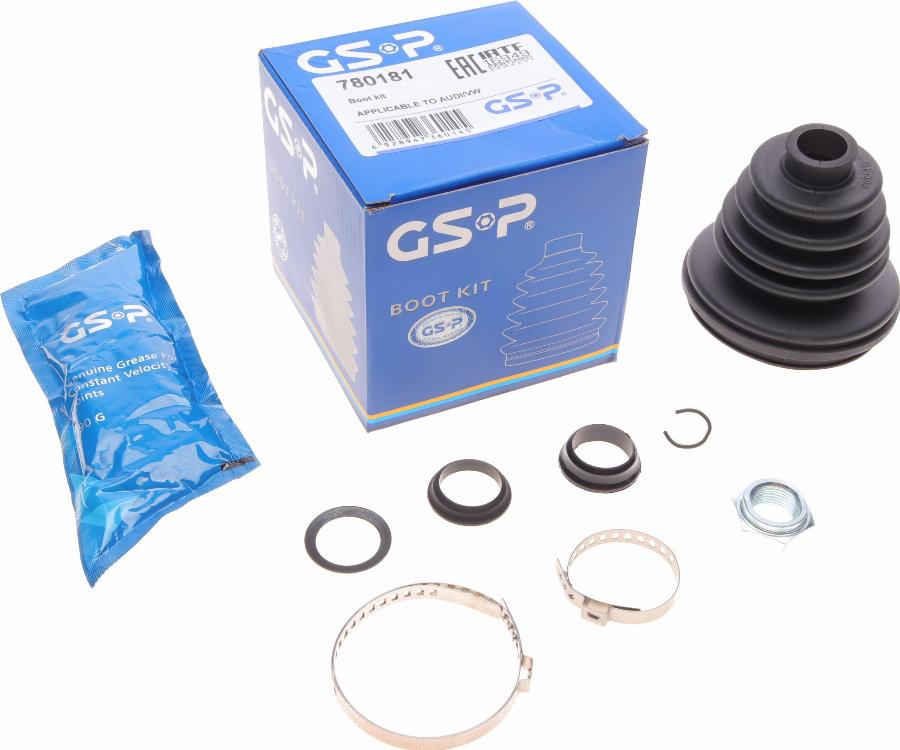 GSP 780181 - Bellow, drive shaft autospares.lv