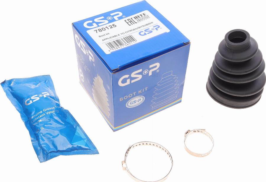 GSP 780125 - Bellow, drive shaft autospares.lv