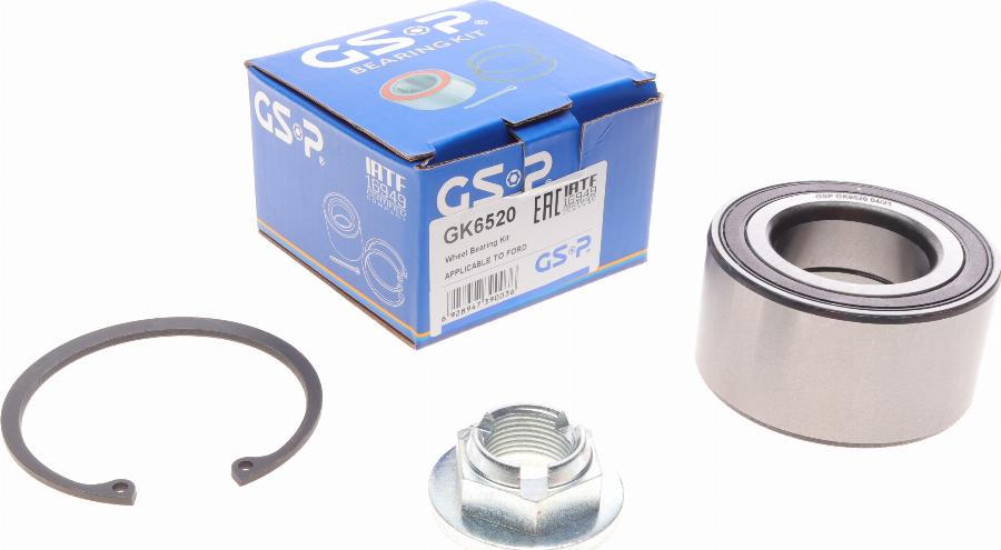 GSP GK6520 - Wheel hub, bearing Kit autospares.lv