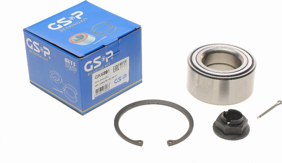 GSP GK6891 - Wheel hub, bearing Kit autospares.lv