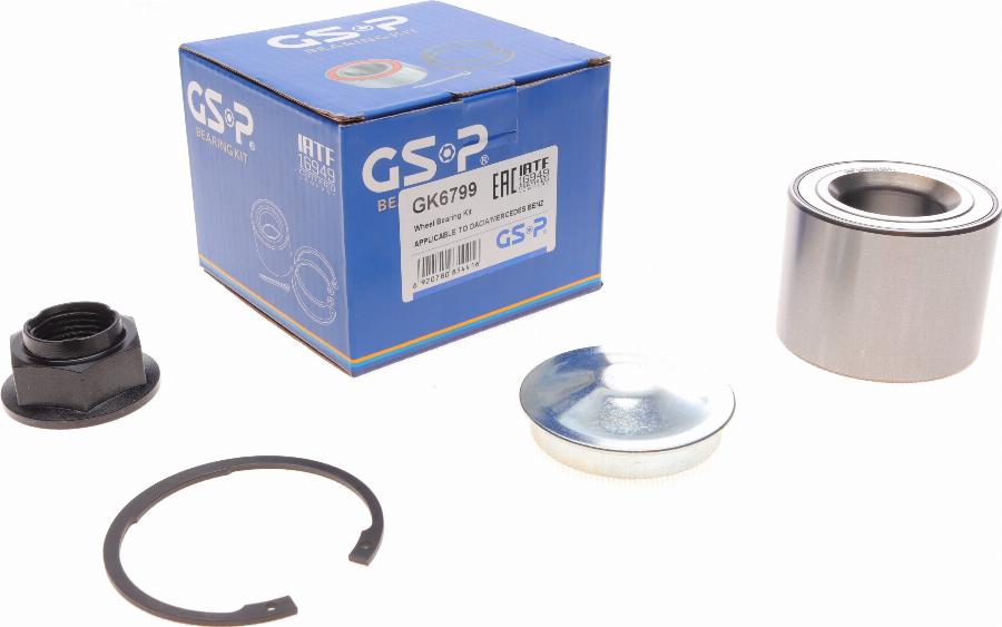 GSP GK6799 - Wheel hub, bearing Kit autospares.lv