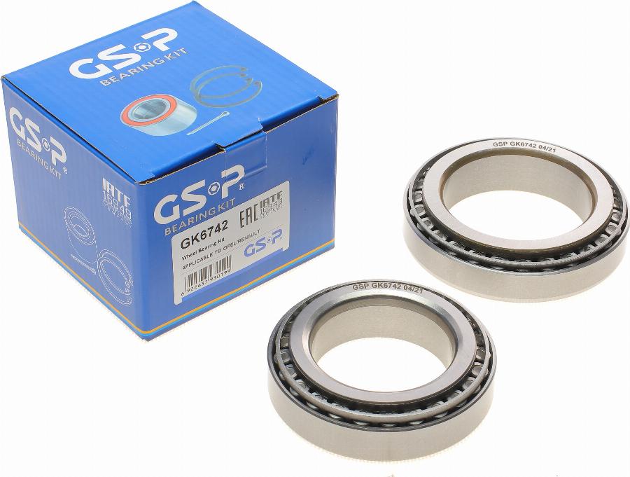 GSP GK6742 - Wheel hub, bearing Kit autospares.lv