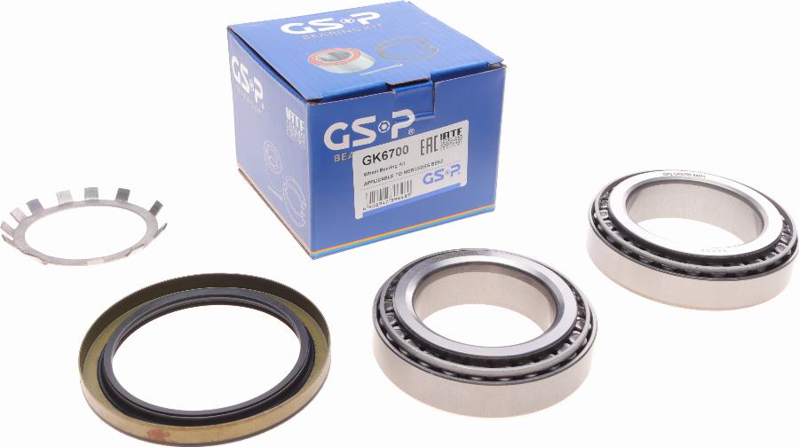 GSP GK6700 - Wheel hub, bearing Kit autospares.lv