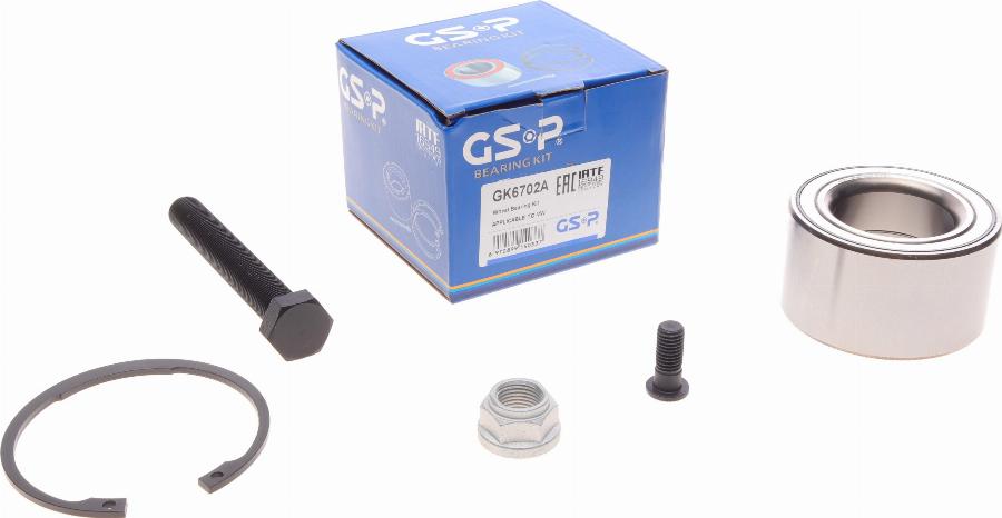 GSP GK6702A - Wheel hub, bearing Kit autospares.lv