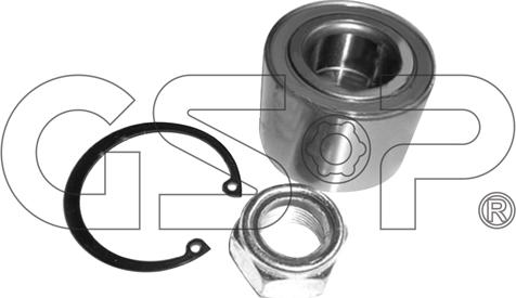 GSP GK0969 - Wheel hub, bearing Kit autospares.lv