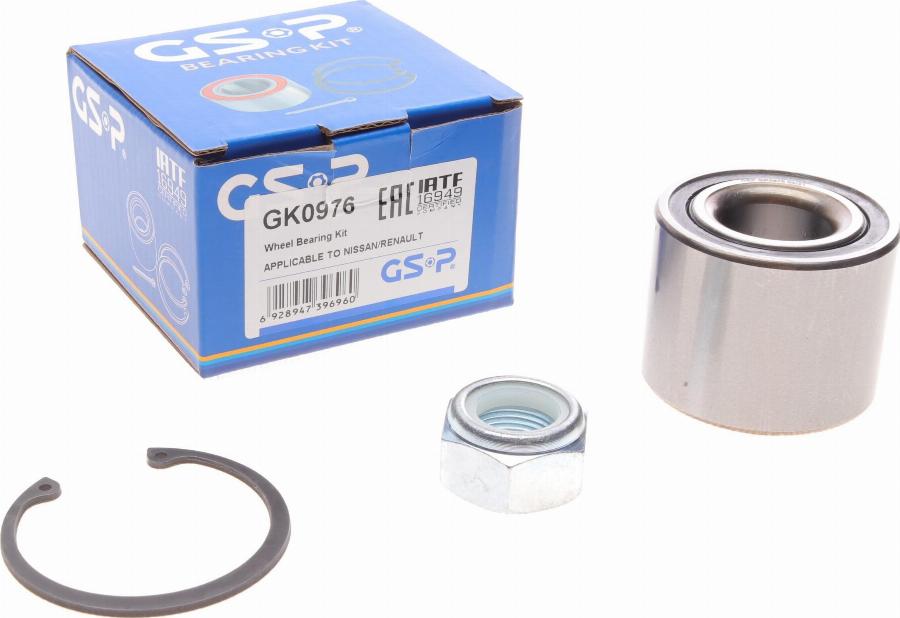 GSP GK0976 - Wheel hub, bearing Kit autospares.lv