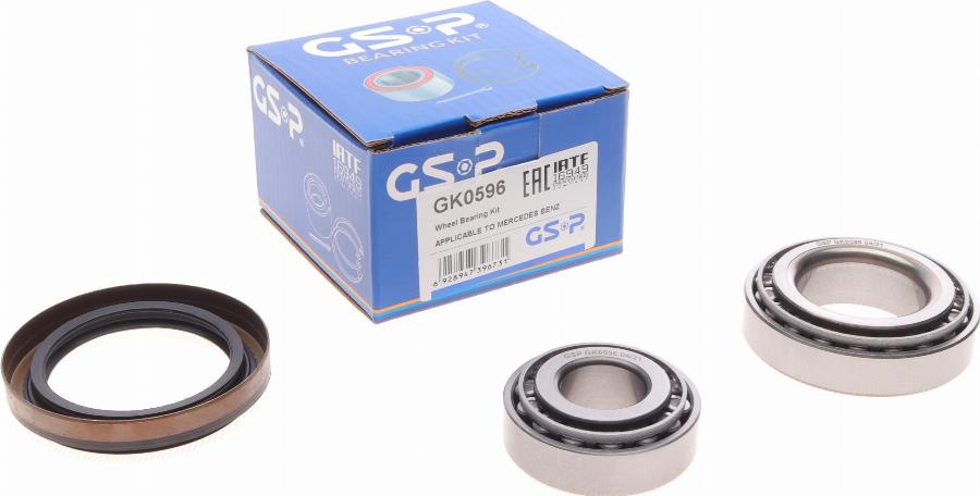 GSP GK0596 - Wheel hub, bearing Kit autospares.lv