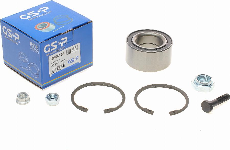 GSP GK0613A - Wheel hub, bearing Kit autospares.lv