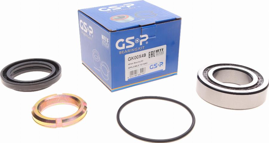 GSP GK00X49 - Wheel hub, bearing Kit autospares.lv