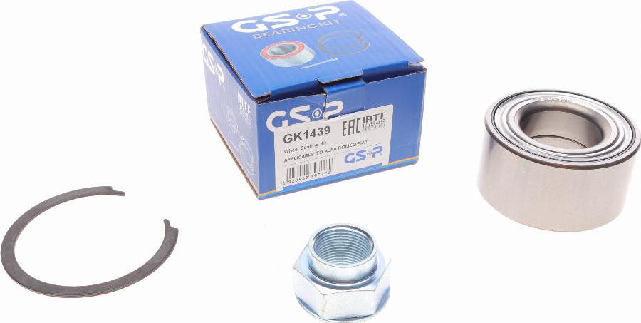 GSP GK1439 - Wheel hub, bearing Kit autospares.lv