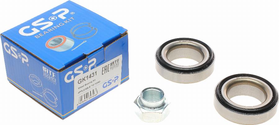 GSP GK1431 - Wheel hub, bearing Kit autospares.lv