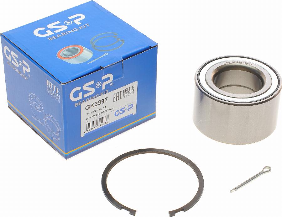 GSP GK3997 - Wheel hub, bearing Kit autospares.lv