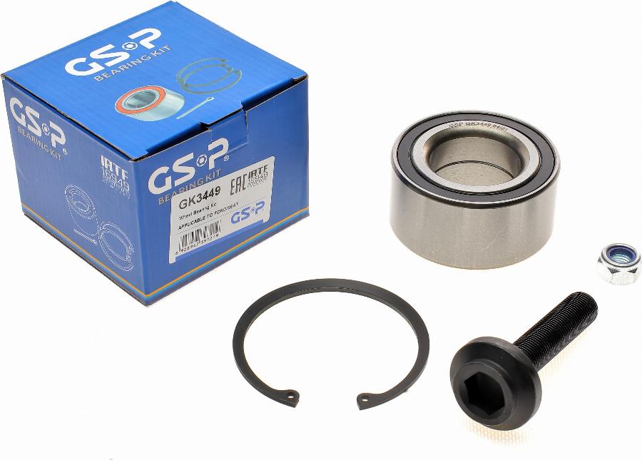 GSP GK3449 - Wheel hub, bearing Kit autospares.lv