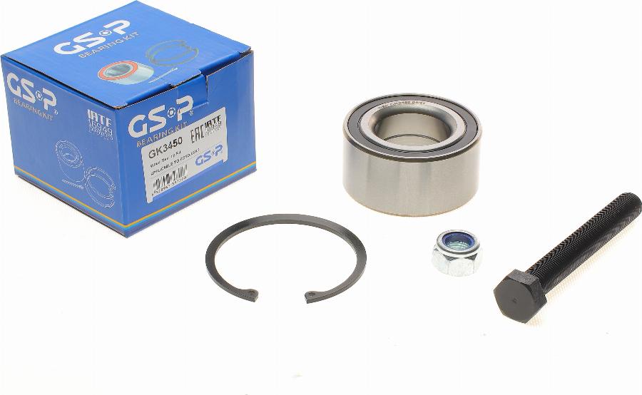 GSP GK3450 - Wheel hub, bearing Kit autospares.lv