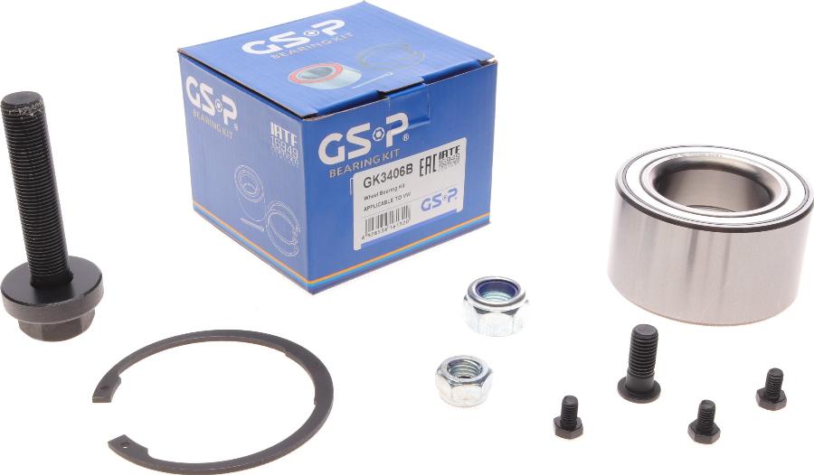 GSP GK3406B - Wheel hub, bearing Kit autospares.lv