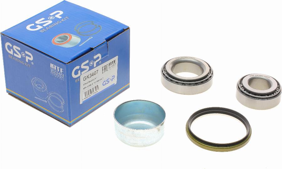 GSP GK3407 - Wheel hub, bearing Kit autospares.lv