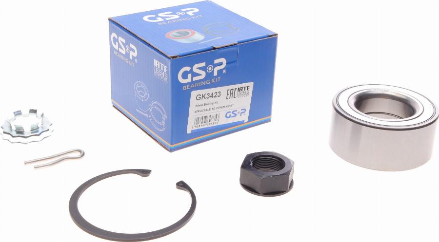 GSP GK3423 - Wheel hub, bearing Kit autospares.lv